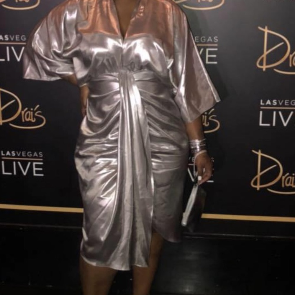 Silver Metallic Dress